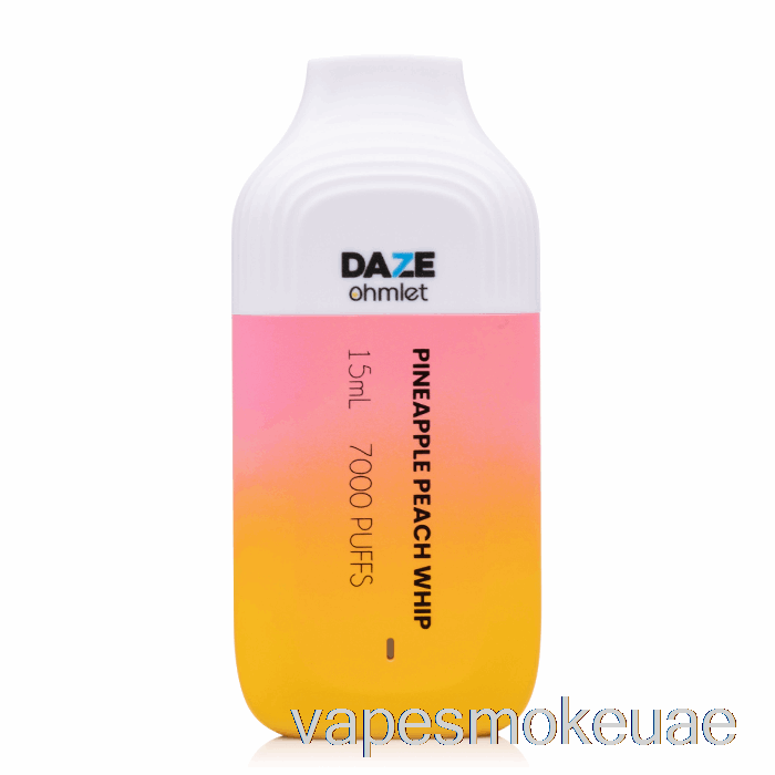 Vape Uae 7 Daze Ohmlet 7000 سوط خوخ أناناس للاستعمال مرة واحدة